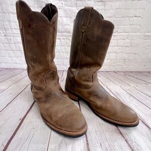 Redhead Brown‎ Leather Cowboy Boots